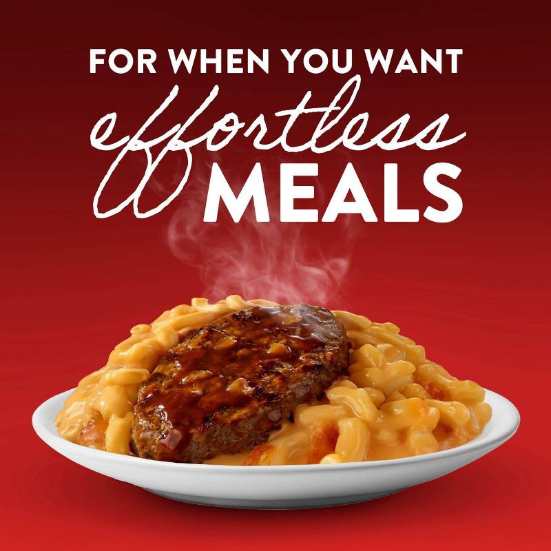 slide 5 of 8, Stouffer's Salisbury Steak with Mac and Cheese Dinner Frozen Meal - 9.625oz, 9.625 oz