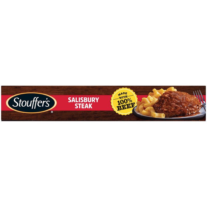 slide 6 of 9, Stouffer's Frozen Homestyle Classics Frozen Salisbury Steak with Macaroni and Cheese - 9.625oz, 9.625 oz