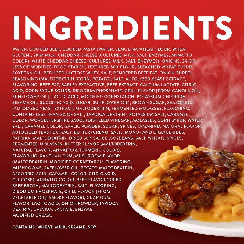slide 8 of 8, Stouffer's Salisbury Steak with Mac and Cheese Dinner Frozen Meal - 9.625oz, 9.625 oz