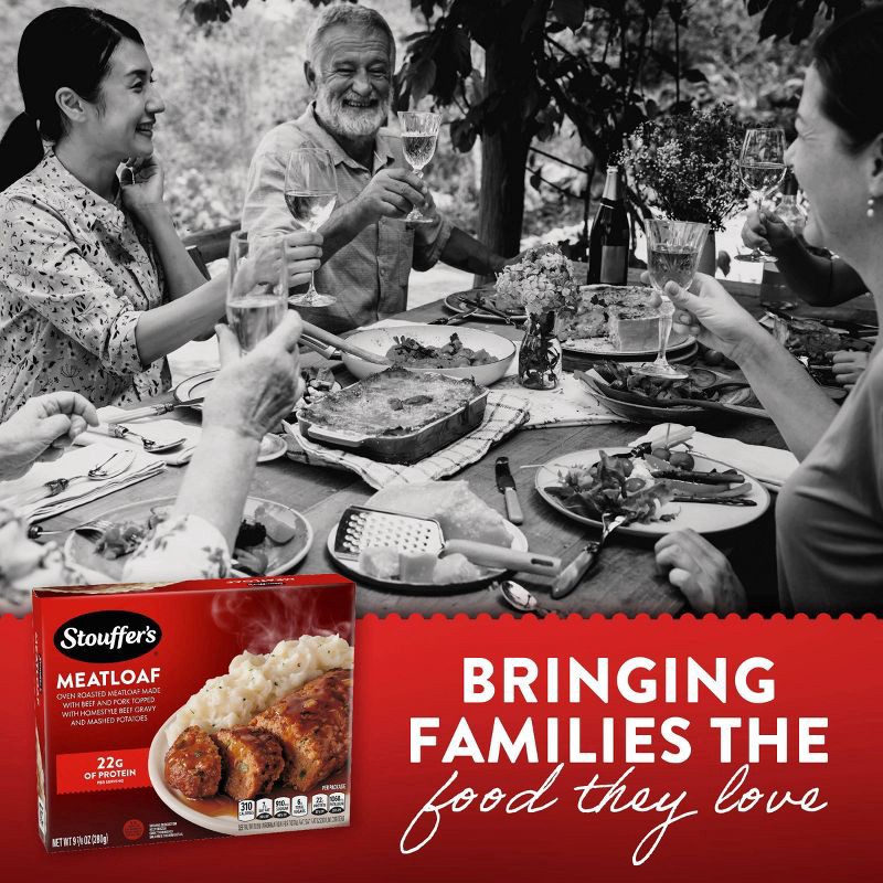 slide 4 of 8, Stouffer's Classic Meatloaf Meal Frozen Dinner - 9.875oz, 9.875 oz