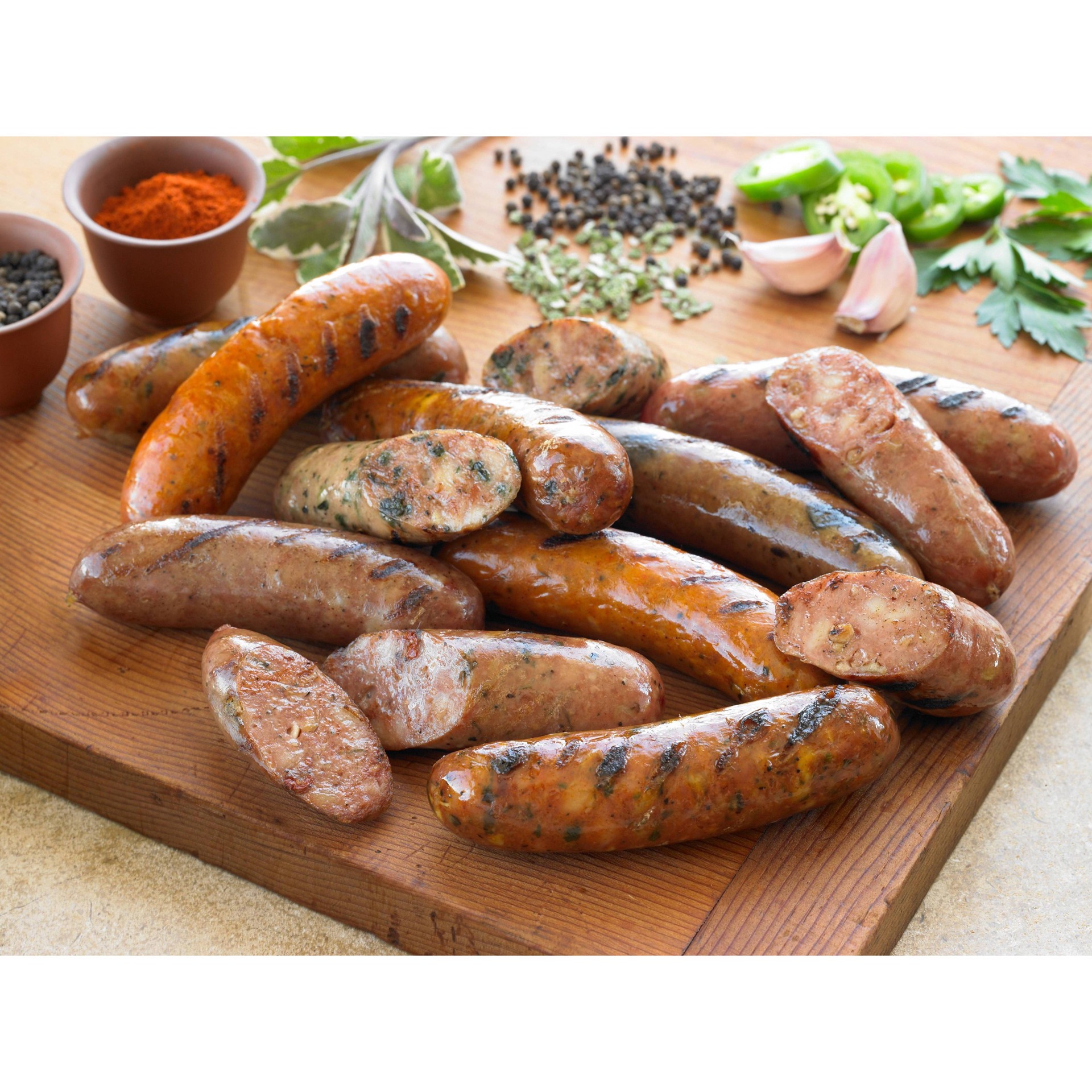 slide 4 of 10, Aidells Fully Cooked Chicken & Apple Smoked Chicken Sausage, 12 oz