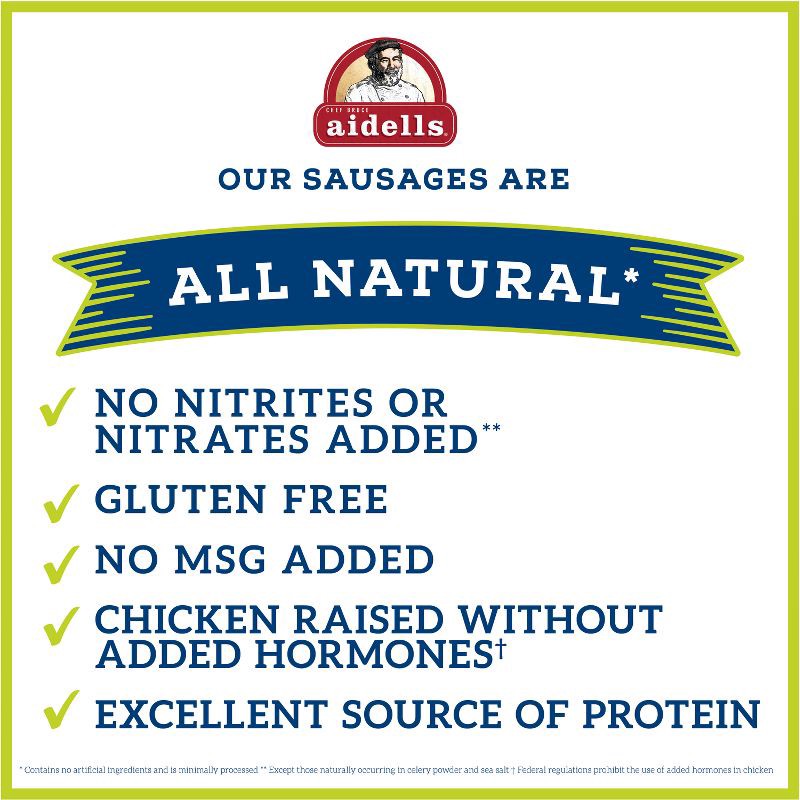 slide 4 of 6, Aidells Chicken & Apple Smoked Chicken Sausage - 12oz/4ct, 4 ct; 12 oz