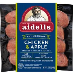 Aidells Chicken & Apple Smoked Chicken Sausage - 12oz/4ct