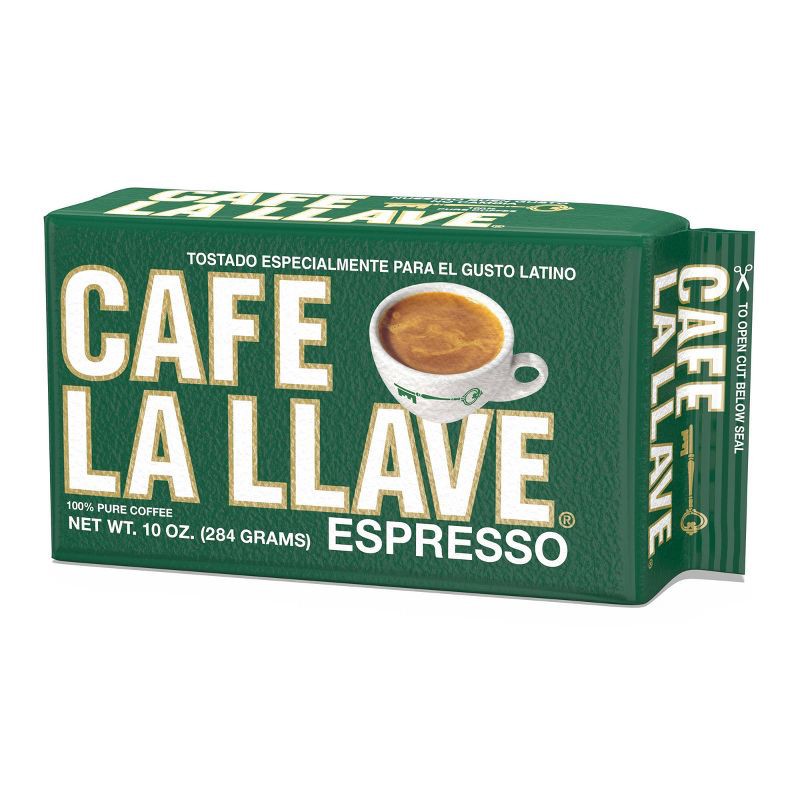 slide 1 of 5, Cafe La Llave Espresso 100% Pure Dark Roast Ground Coffee - 10oz, 10 oz