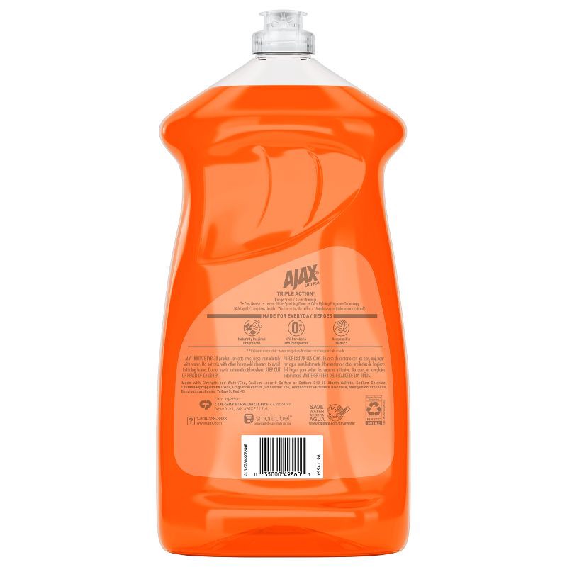 slide 12 of 16, Ajax Ultra Triple Action Liquid Dish Soap - Orange Scent - 52 fl oz, 52 fl oz
