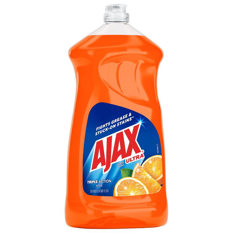 slide 13 of 16, Ajax Ultra Triple Action Liquid Dish Soap - Orange Scent - 52 fl oz, 52 fl oz