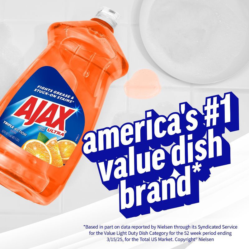 slide 8 of 16, Ajax Ultra Triple Action Liquid Dish Soap - Orange Scent - 52 fl oz, 52 fl oz