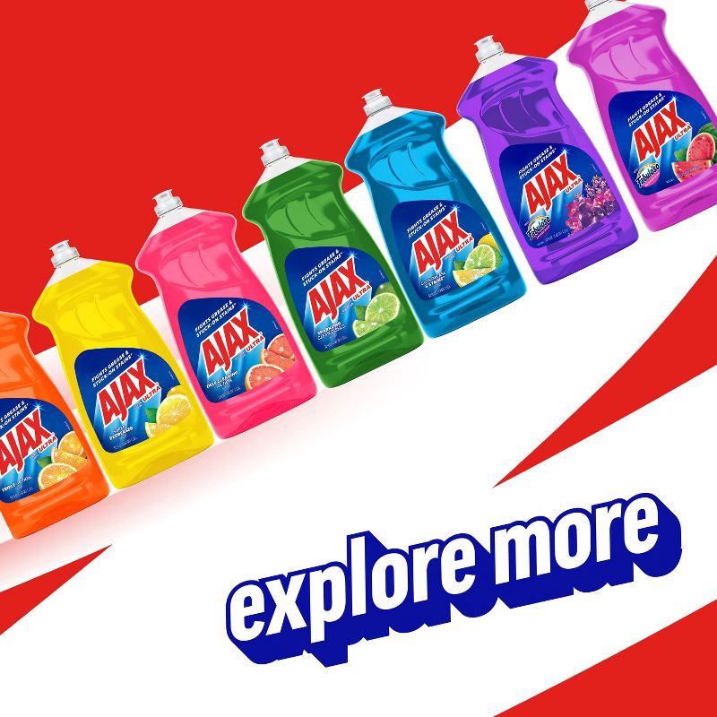 slide 10 of 16, Ajax Ultra Triple Action Liquid Dish Soap - Orange Scent - 52 fl oz, 52 fl oz