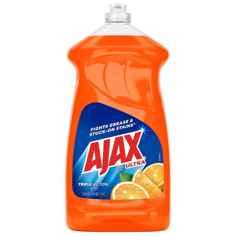 slide 11 of 16, Ajax Ultra Triple Action Liquid Dish Soap - Orange Scent - 52 fl oz, 52 fl oz