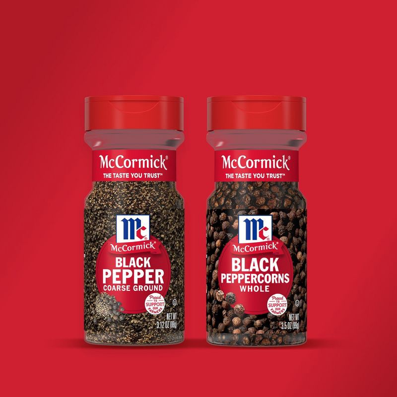 slide 12 of 22, McCormick Coarse Ground Black Pepper - 3.12 oz, 3.12 oz