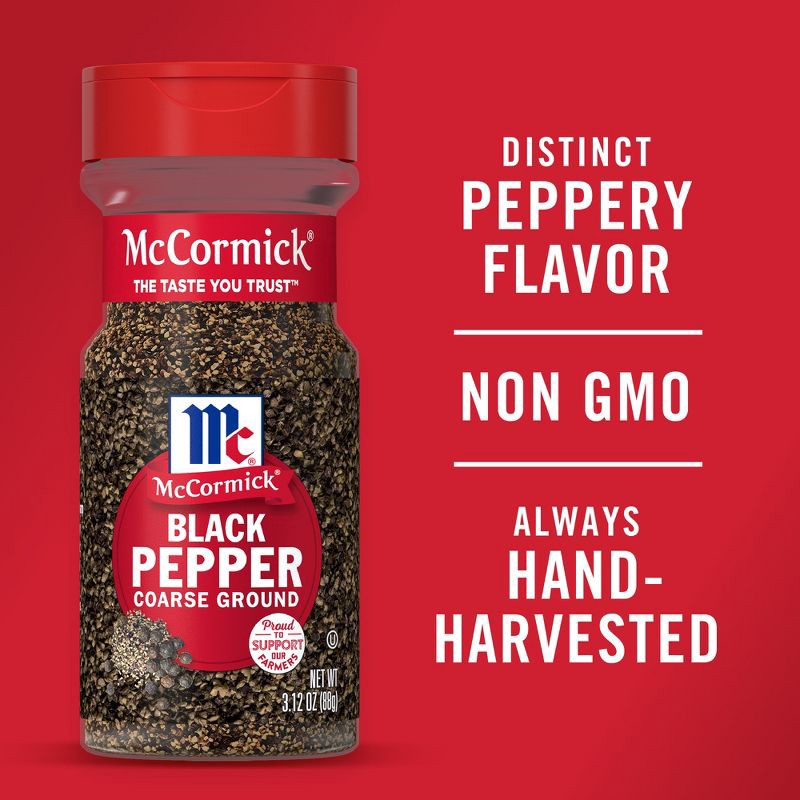slide 20 of 22, McCormick Coarse Ground Black Pepper - 3.12 oz, 3.12 oz
