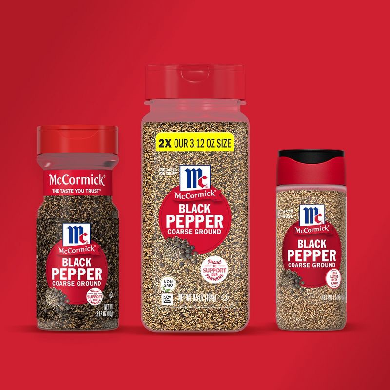 slide 22 of 22, McCormick Coarse Ground Black Pepper - 3.12 oz, 3.12 oz