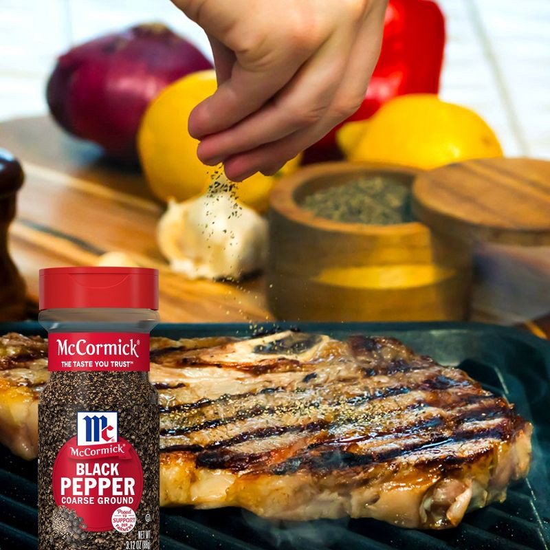 slide 6 of 22, McCormick Coarse Ground Black Pepper - 3.12 oz, 3.12 oz