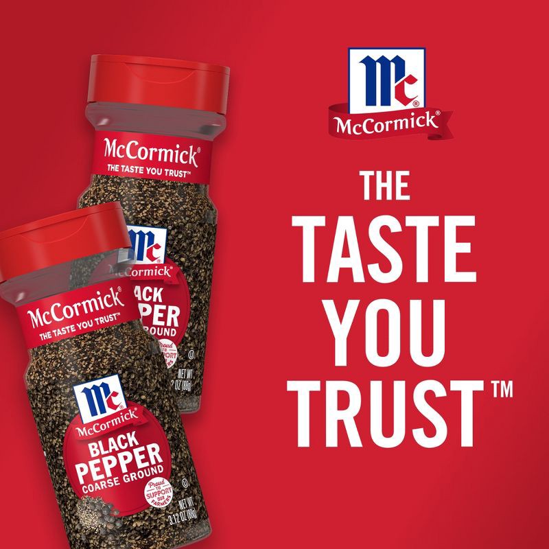 slide 8 of 22, McCormick Coarse Ground Black Pepper - 3.12 oz, 3.12 oz
