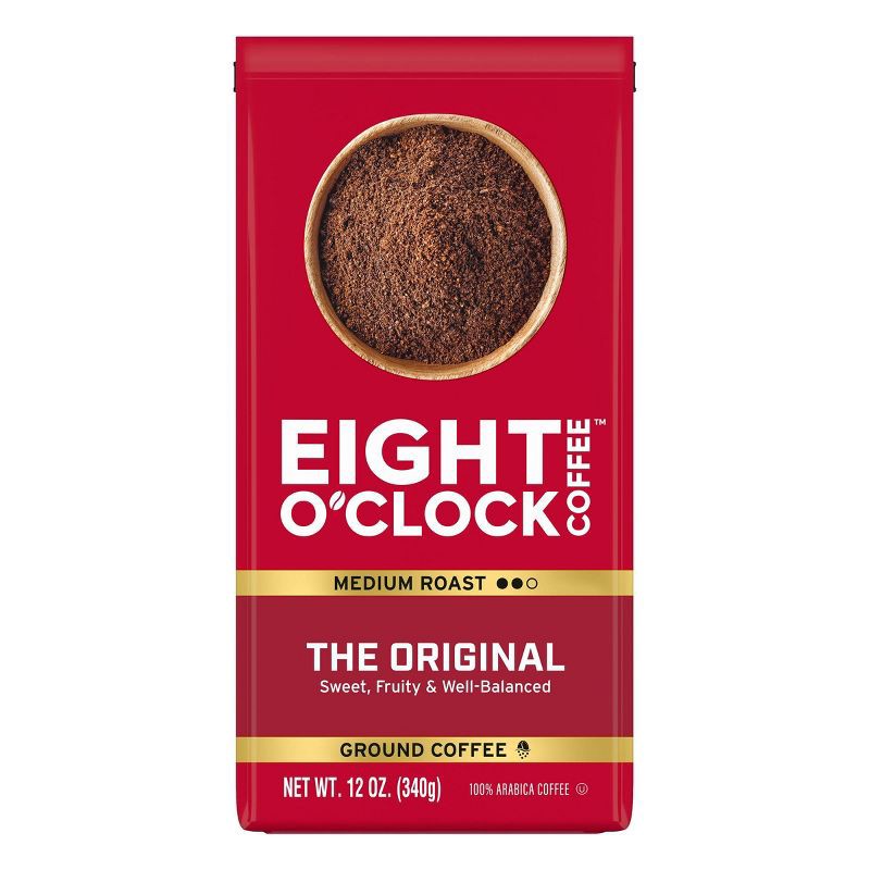 slide 1 of 5, Eight O'Clock Original Medium Roast Ground Coffee - 12oz, 12 oz