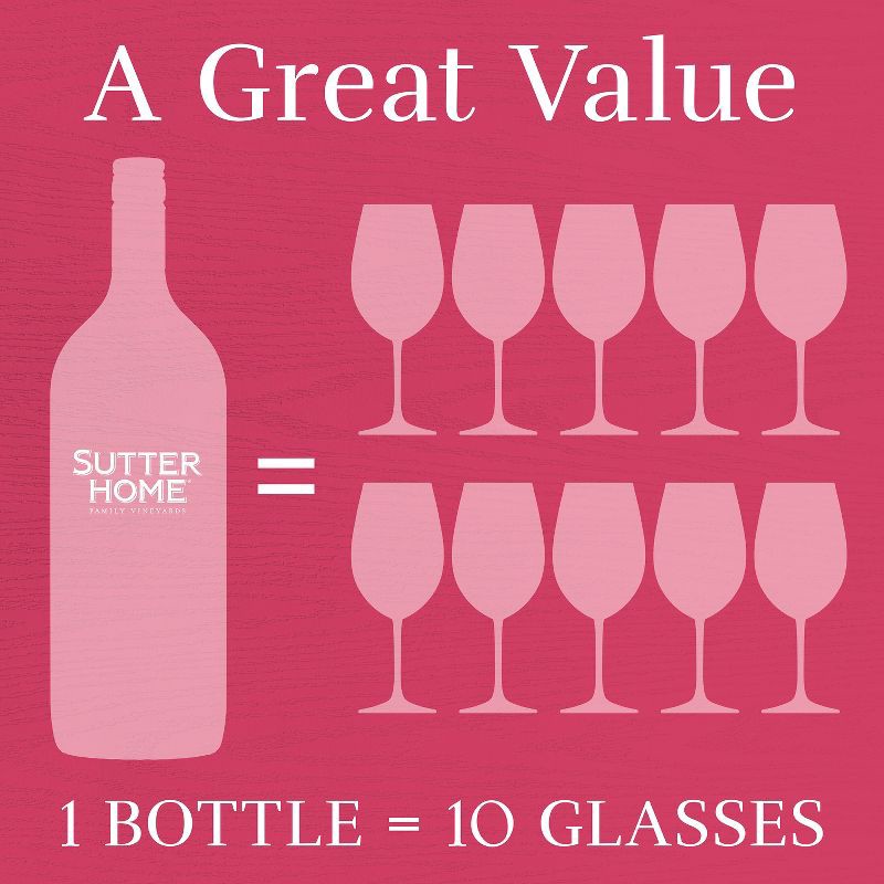 slide 6 of 6, Sutter Home White Zinfandel Wine - 1.5L Bottle, 1.5 liter