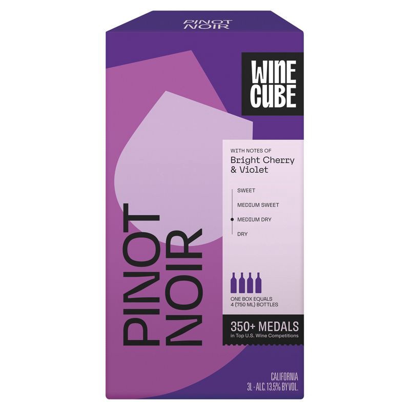 slide 2 of 5, Pinot Noir Red Wine - 3L Box - Wine Cube™, 3 liter