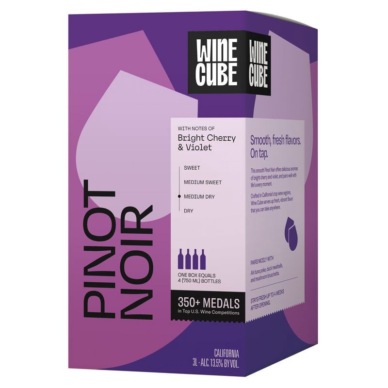 slide 1 of 5, Pinot Noir Red Wine - 3L Box - Wine Cube™, 3 liter