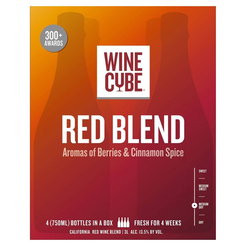 slide 4 of 5, Red Blend Red Wine - 3L Box - Wine Cube™, 3 liter