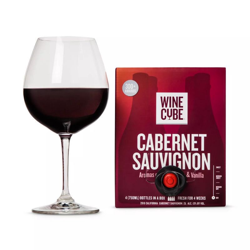 slide 2 of 5, Cabernet Sauvignon Red Wine - 3L Box - Wine Cube™, 3 liter