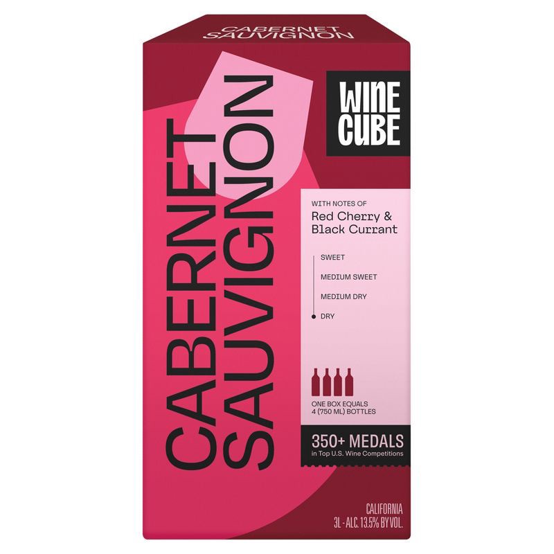 slide 2 of 5, Cabernet Sauvignon Red Wine - 3L Box - Wine Cube™, 3 liter