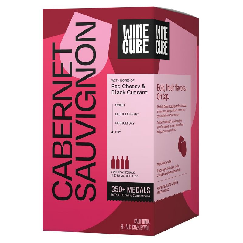 slide 1 of 5, Cabernet Sauvignon Red Wine - 3L Box - Wine Cube™, 3 liter