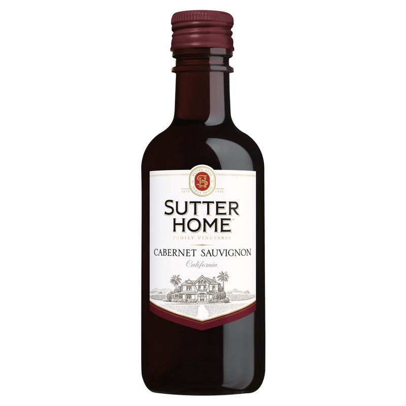 slide 2 of 6, Sutter Home Cabernet Sauvignon Red Wine - 4pk/187ml Bottles, 4 ct; 187 ml