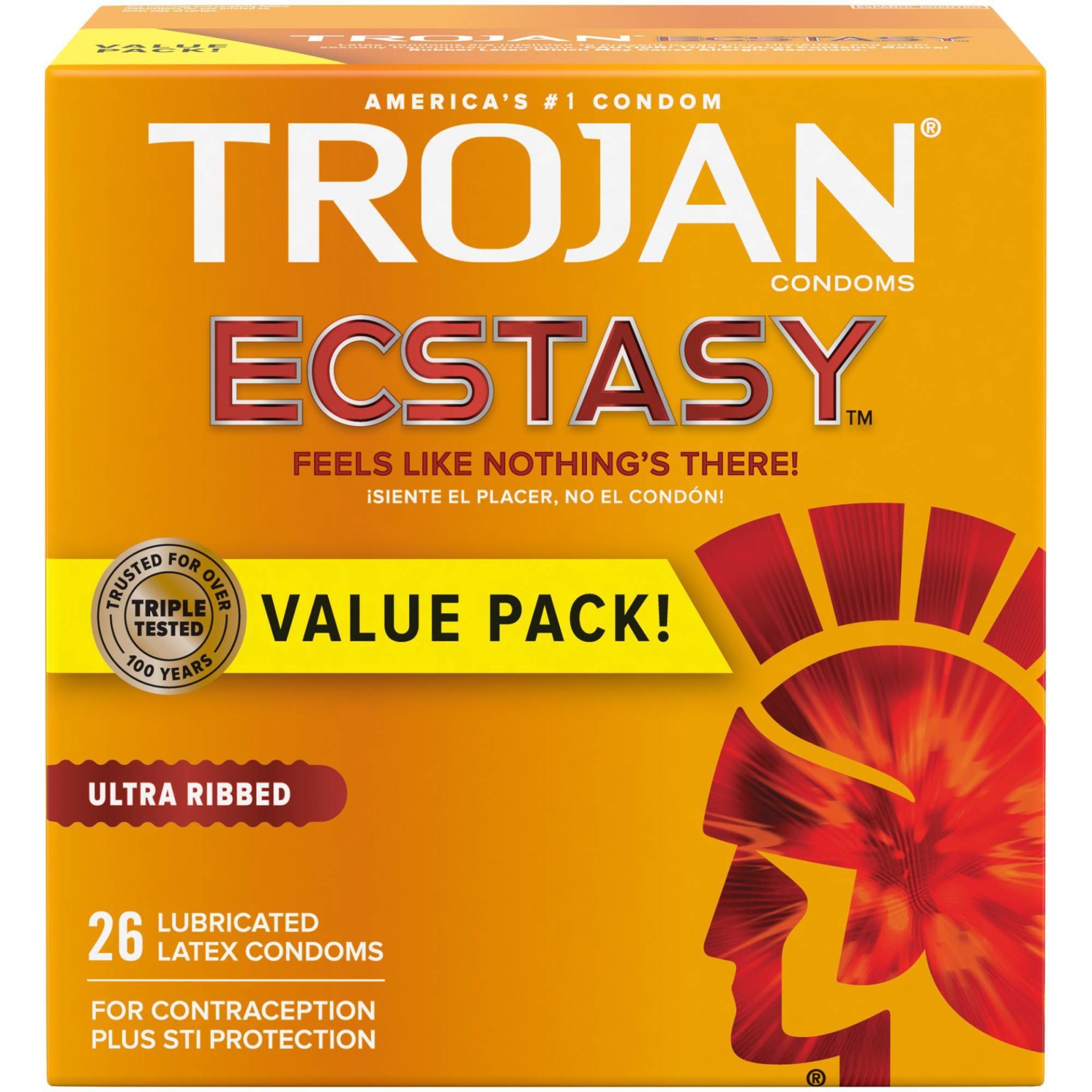 slide 1 of 8, Trojan Simulations Ecstasy Ultrasmooth Lube Condoms - 26ct, 26 ct