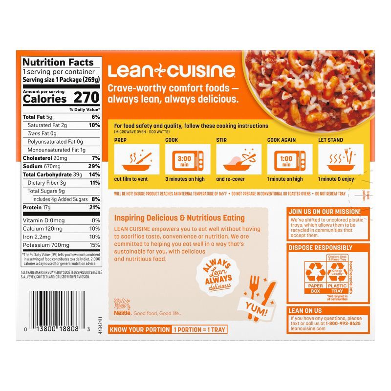 slide 14 of 14, Lean Cuisine Frozen Comfort Cravings Classic Macaroni & Beef - 9.5oz, 9.5 oz