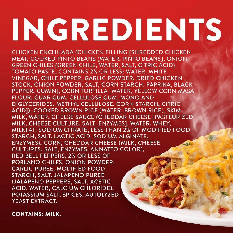 slide 3 of 8, Stouffer's Chicken Enchiladas Frozen Family Meal - 30oz​, 30 oz
