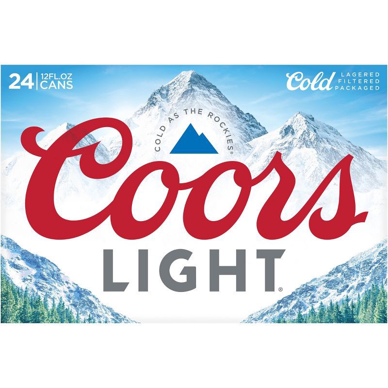 slide 8 of 11, Coors Light Beer - 24pk/12 fl oz Cans, 24 ct; 12 fl oz