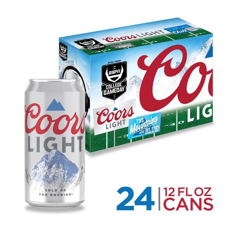 slide 11 of 11, Coors Light Beer - 24pk/12 fl oz Cans, 24 ct; 12 fl oz