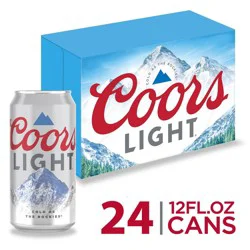 Coors Light Beer - 24pk/12 fl oz Cans
