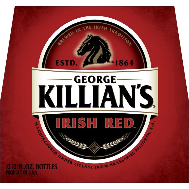 slide 2 of 9, George Killian's Irish Red Lager Beer - 12pk/12 fl oz Bottles, 12 ct; 12 fl oz
