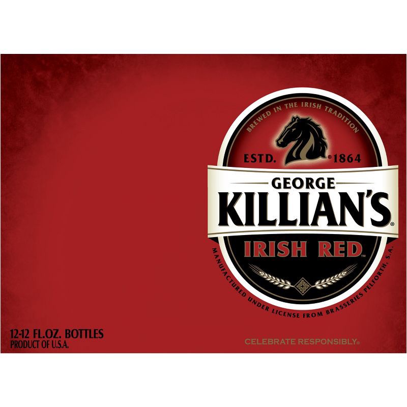 slide 8 of 9, George Killian's Irish Red Lager Beer - 12pk/12 fl oz Bottles, 12 ct; 12 fl oz