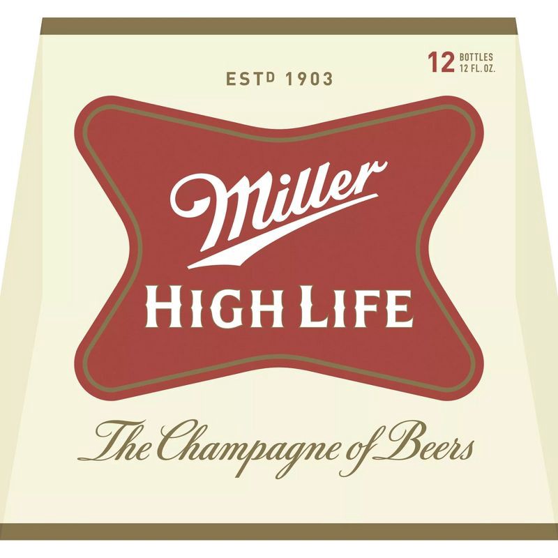 slide 6 of 8, Miller High Life Beer - 12pk/12 fl oz Bottles, 12 ct; 12 fl oz