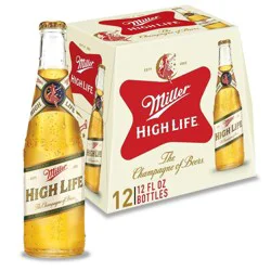 Miller High Life Beer - 12pk/12 fl oz Bottles