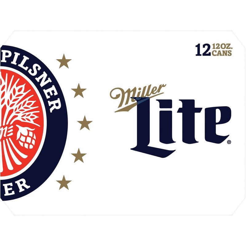 slide 7 of 9, Miller Lite Beer - 12pk/12 fl oz Cans, 12 ct; 12 fl oz