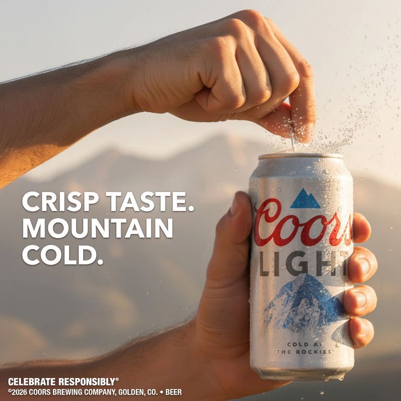 slide 3 of 11, Coors Light Beer - 12pk/12 fl oz Cans, 12 ct; 12 fl oz