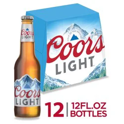 Coors Light Beer - 12pk/12 fl oz Bottles