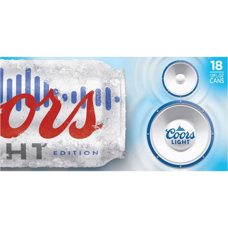 slide 7 of 10, Coors Light Beer - 18pk/12 fl oz Cans, 18 ct; 12 fl oz