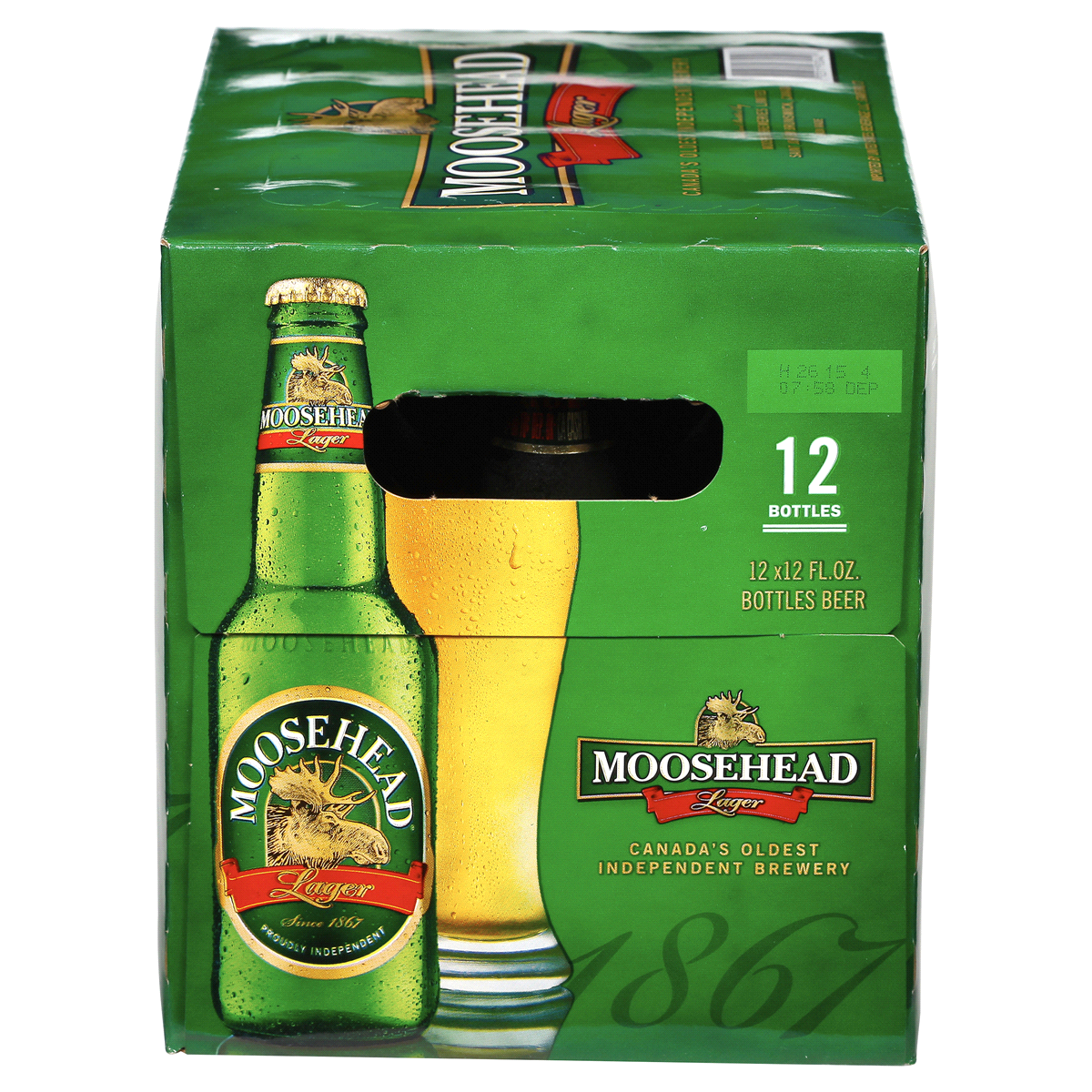 slide 4 of 6, Moosehead Lager Beer - 12pk/12 fl oz Bottles, 12 ct; 12 fl oz
