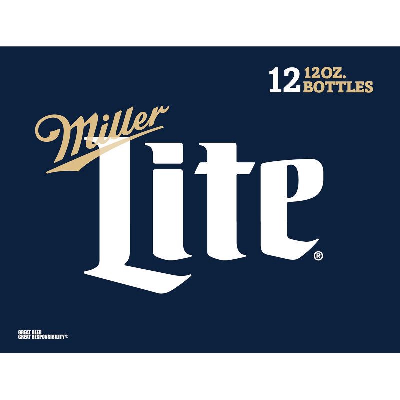 slide 8 of 9, Miller Lite Beer - 12pk/12 fl oz Bottles, 12 ct; 12 fl oz