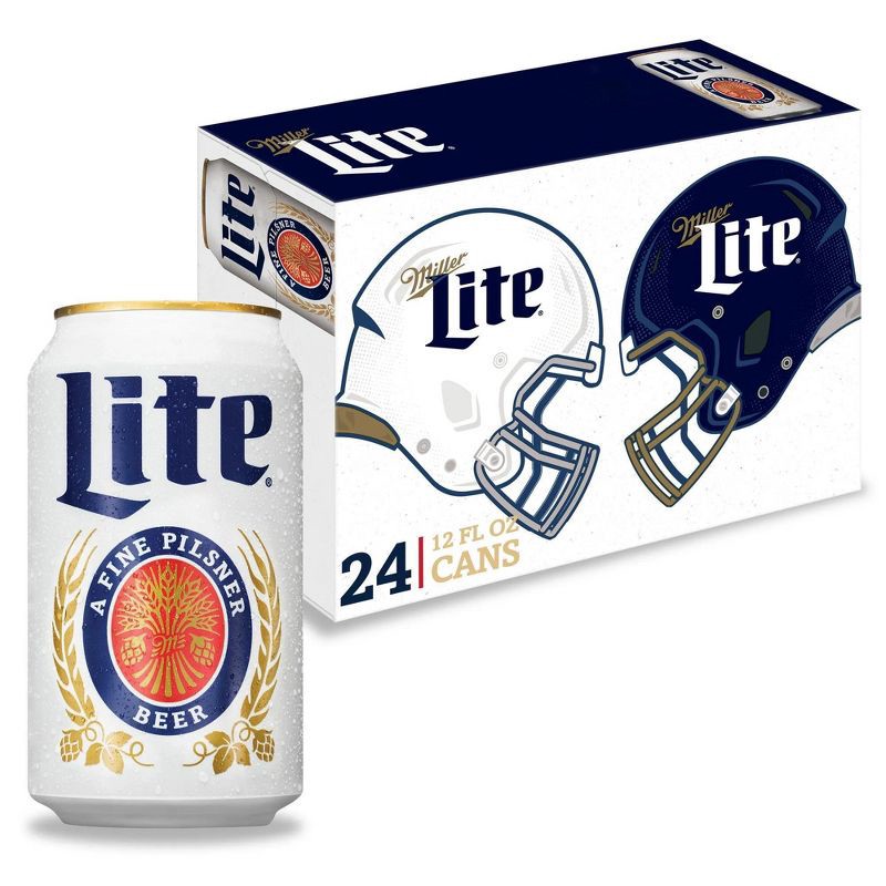 slide 1 of 7, Miller Lite Beer- 24pk/12 fl oz Cans, 24 ct; 12 fl oz