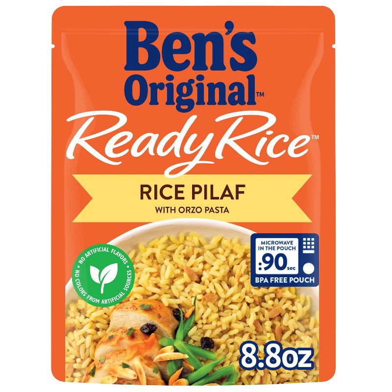 slide 1 of 6, Ben's Original Ready Rice Rice Pilaf Microwavable Pouch - 8.8oz, 8.8 oz