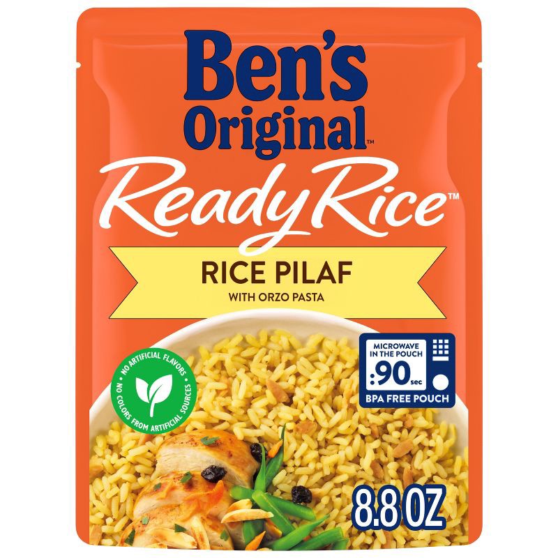 slide 1 of 6, Ben's Original Ready Rice Rice Pilaf Microwavable Pouch - 8.8oz, 8.8 oz