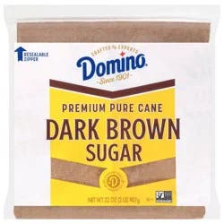 Domino Premium Pure Cane Dark Brown Sugar - 2lbs
