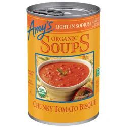 Amy's Organic Gluten Free Low Sodium Chunky Tomato Bisque Soup - 14.5oz