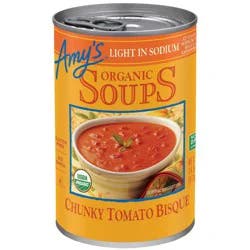 Amy's Organic Gluten Free Low Sodium Chunky Tomato Bisque Soup - 14.5oz