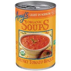 Amy's Organic Gluten Free Low Sodium Chunky Tomato Bisque Soup - 14.5oz